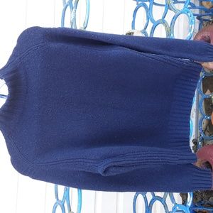 SOFT! J. Crew Point Sur turtleneck, blue, size L.